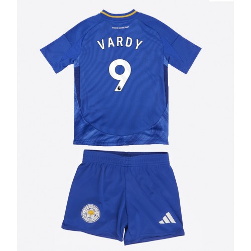 Dres Leicester City Jamie Vardy #9 Domaci za djecu 2024-25 Kratak Rukav (+ kratke hlače)